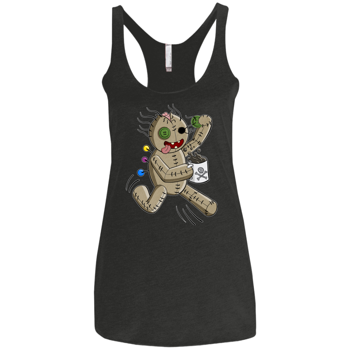 Voodoo Coffee Runner Women's Triblend Racerback Tank
