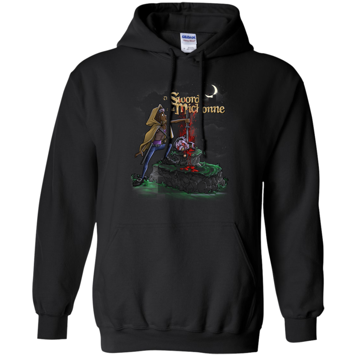 The Sword and Michonne Pullover Hoodie