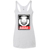 BAAAH Women's Triblend Racerback Tank
