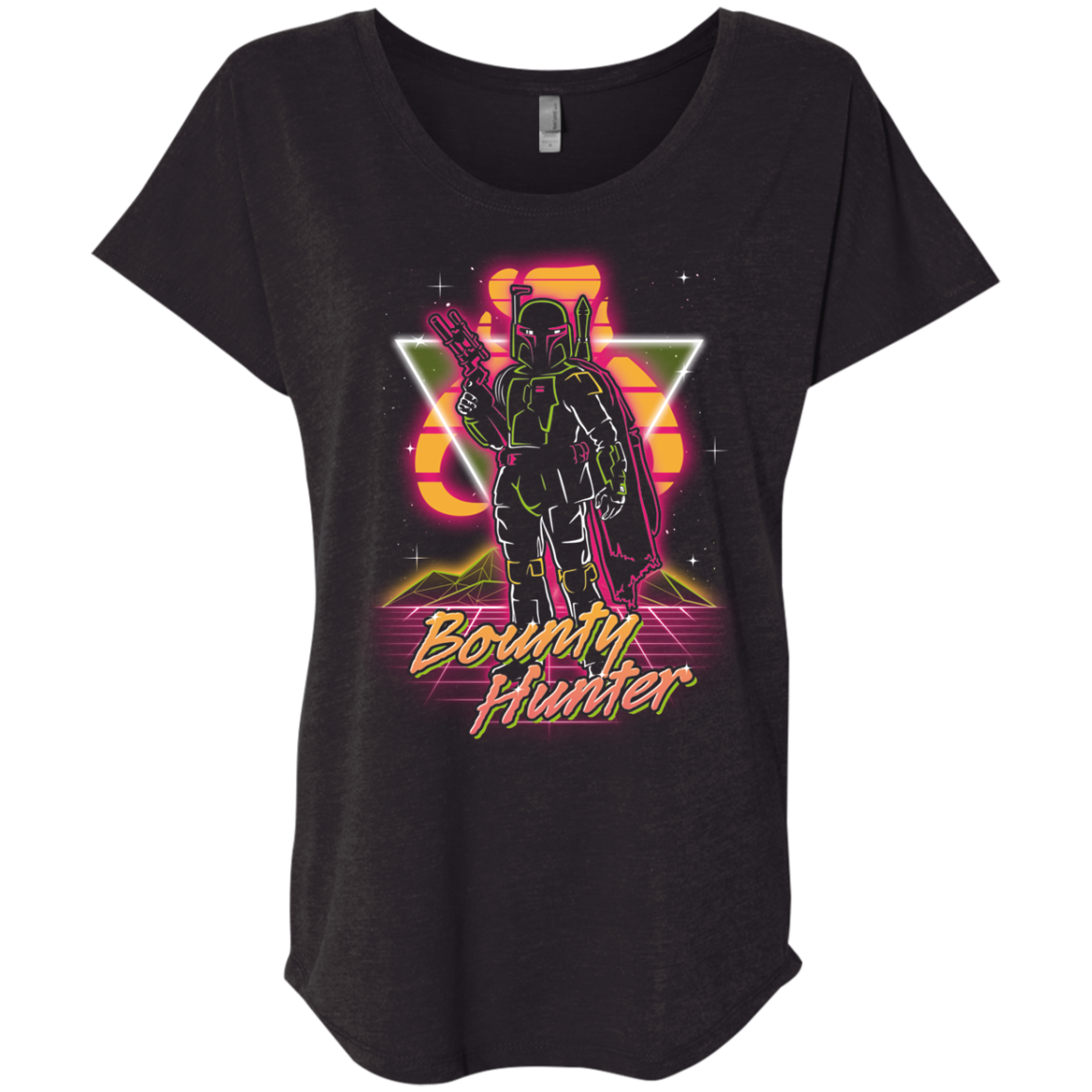 Retro Bounty Hunter Triblend Dolman Sleeve