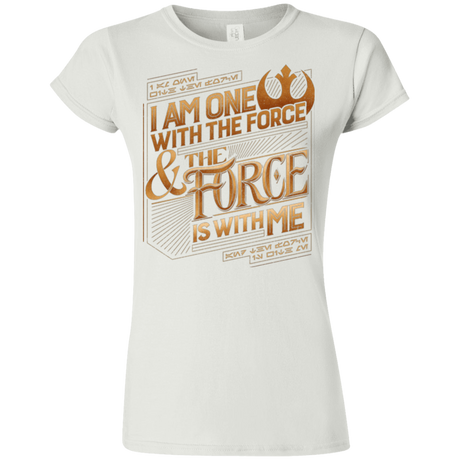 I Am One With The Force Junior Slimmer-Fit T-Shirt