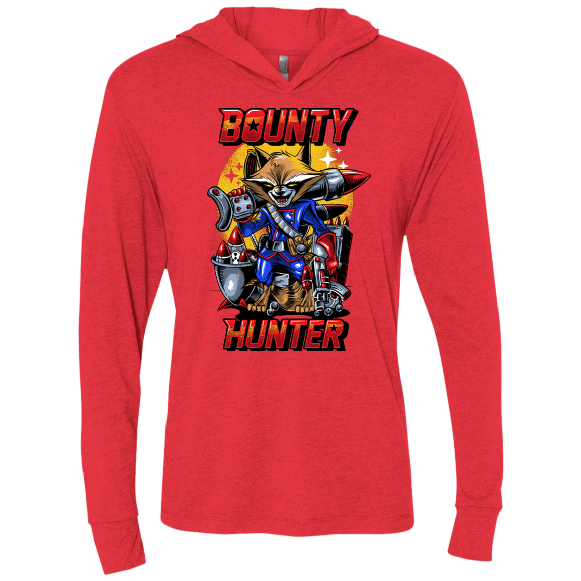 Bounty Hunter Triblend Long Sleeve Hoodie Tee