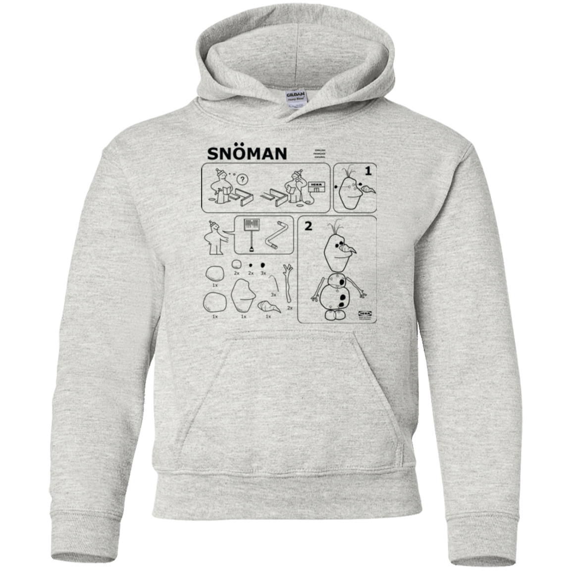 Build a Snowman Youth Hoodie