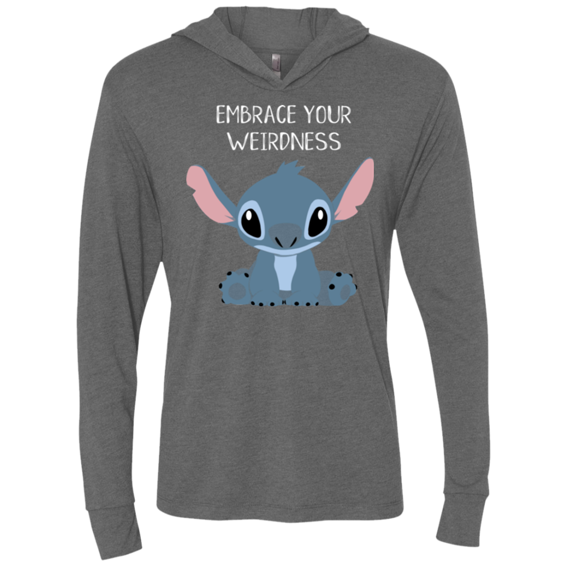 Embrace your weirdness Triblend Long Sleeve Hoodie Tee