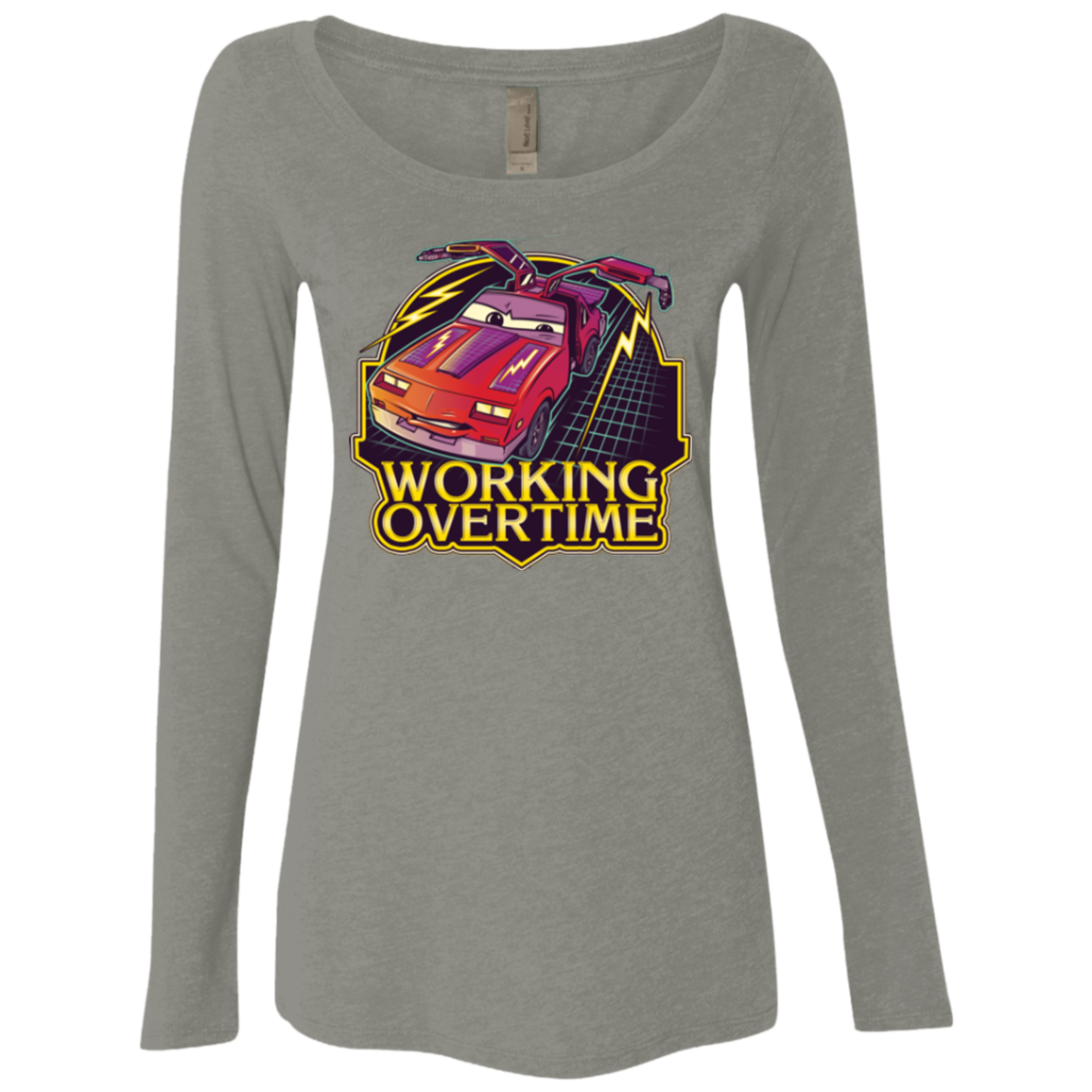 Working Overtime Women's Triblend Long Sleeve Shirt