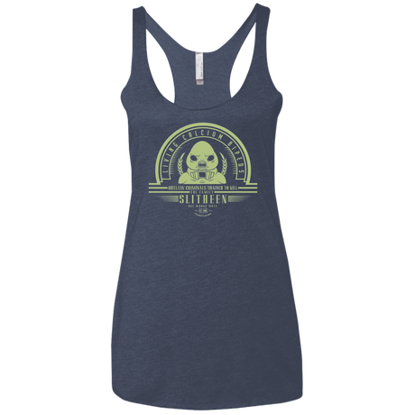 Who Villains Slitheen Women's Triblend Racerback Tank