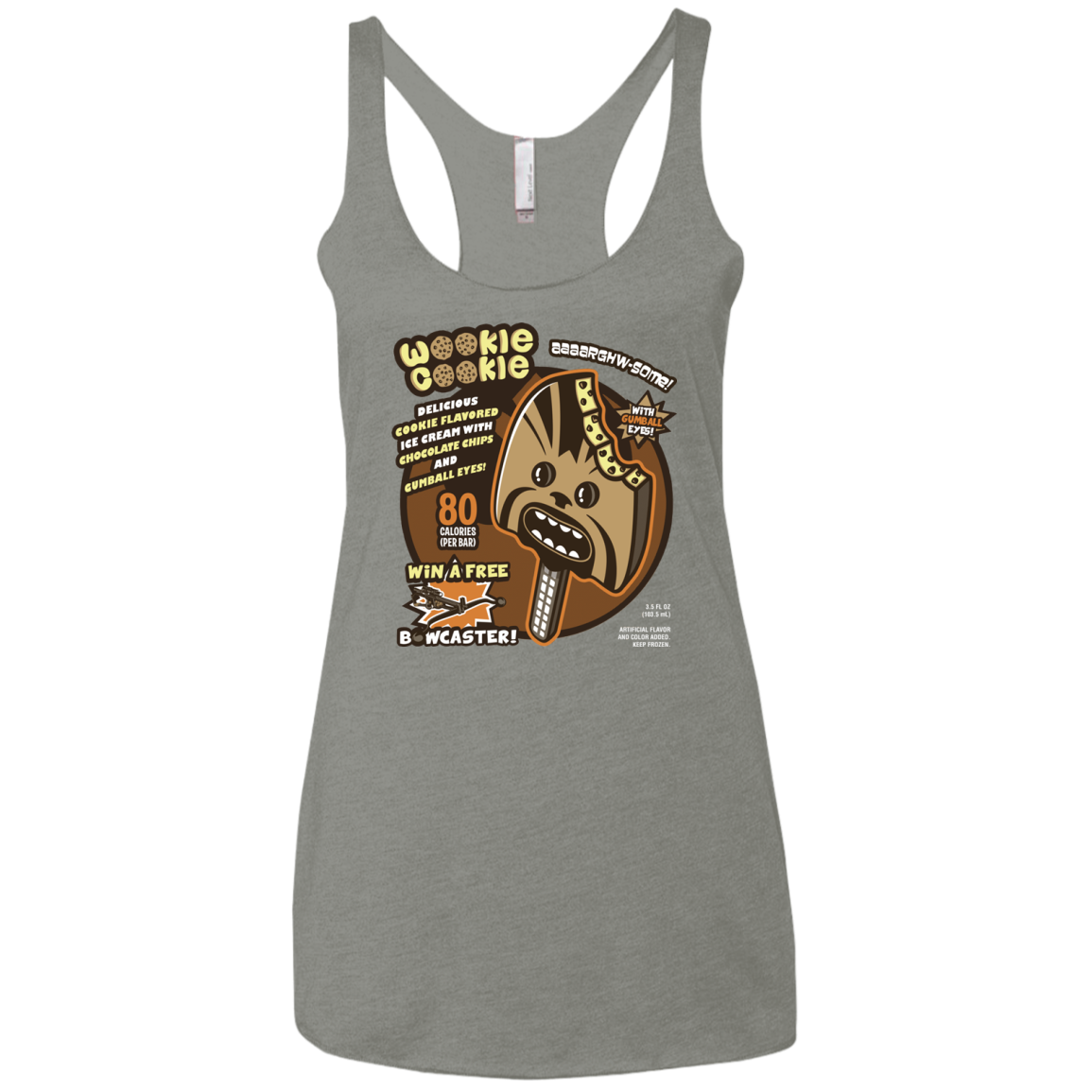 Wookie Cookie Women's Triblend Racerback Tank