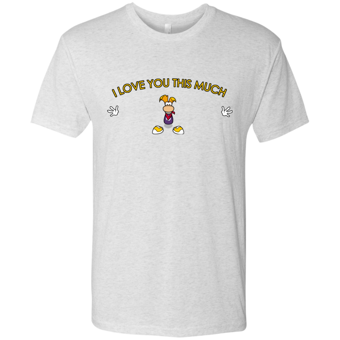 I Love You This Much Men's Triblend T-Shirt