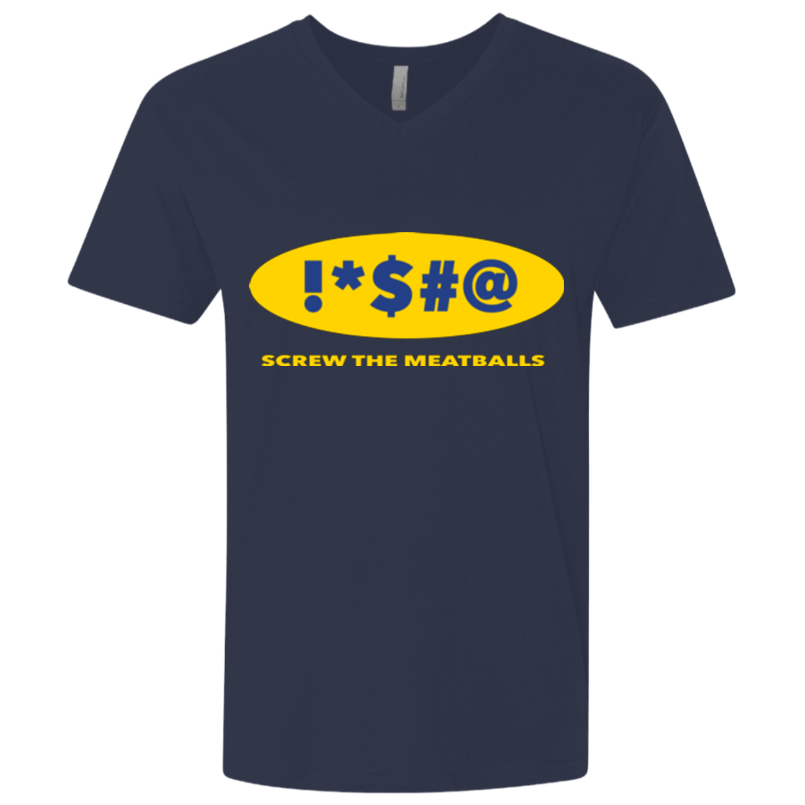 Swearing Screw The Meatballs Men's Premium V-Neck