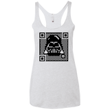 QR vader Women's Triblend Racerback Tank