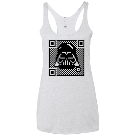 QR vader Women's Triblend Racerback Tank