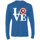 Captain's Love Triblend Long Sleeve Hoodie Tee