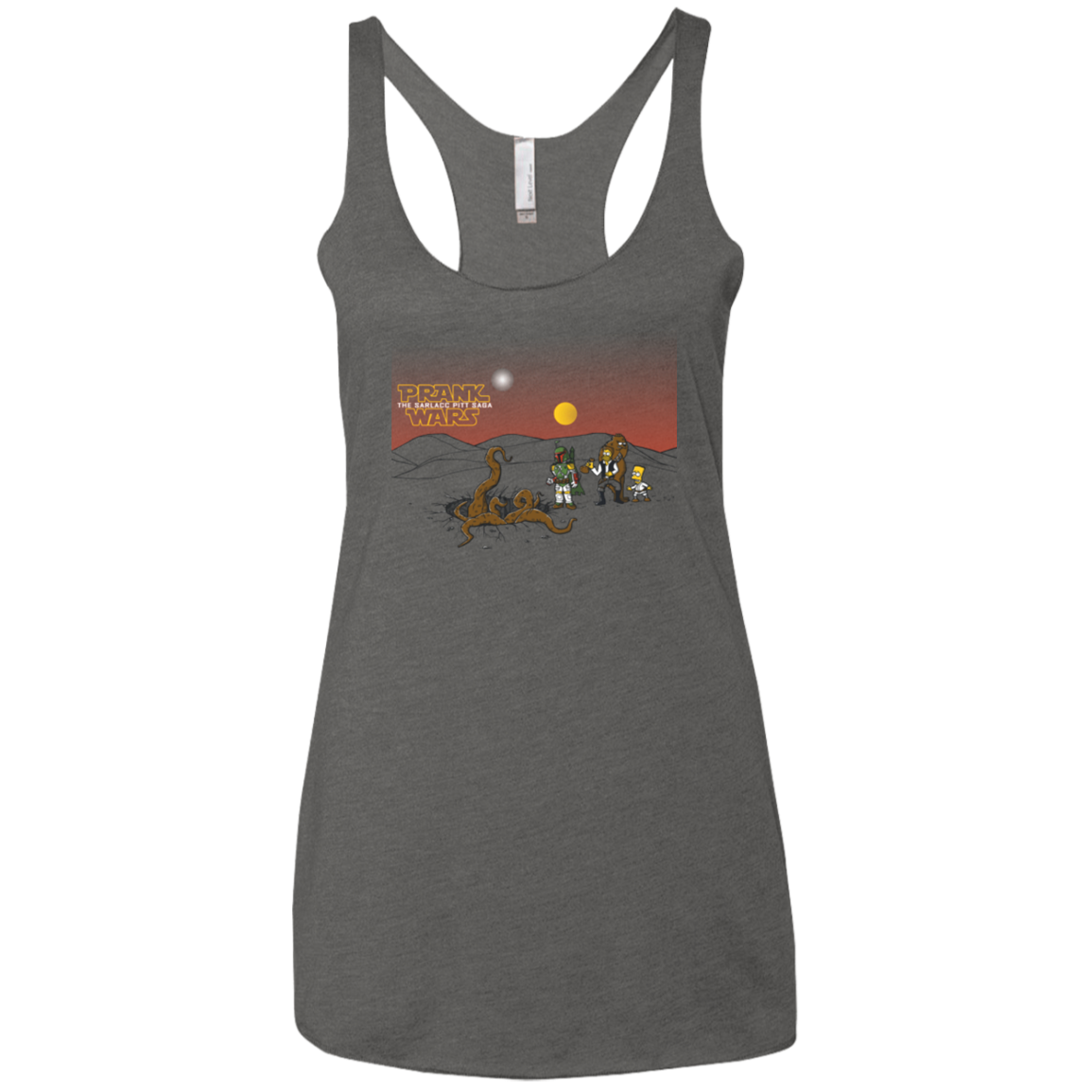 Prank Wars Women's Triblend Racerback Tank