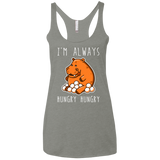Hungry Hungry Women's Triblend Racerback Tank