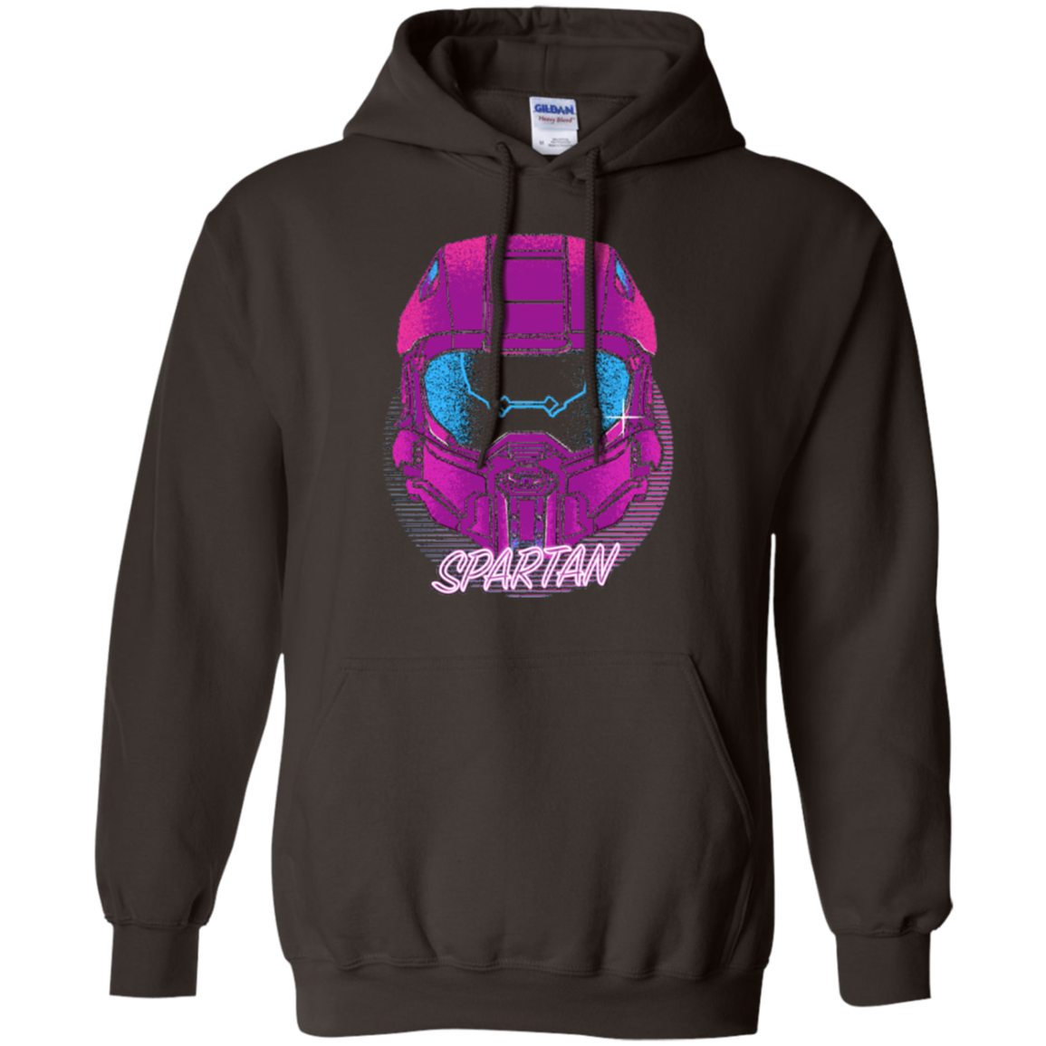Spartan Helmet 80's Pullover Hoodie