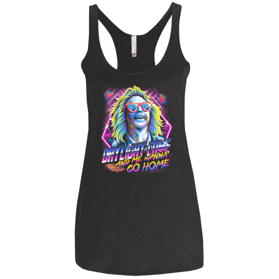 Beetlejuice 80s Nostalgia Women's Triblend Racerback Tank