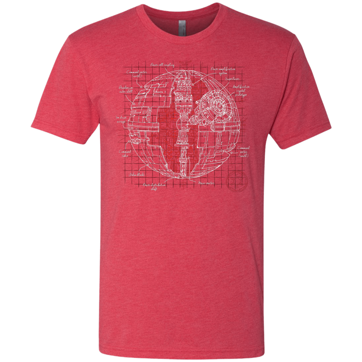 Death Star Plan Men's Triblend T-Shirt
