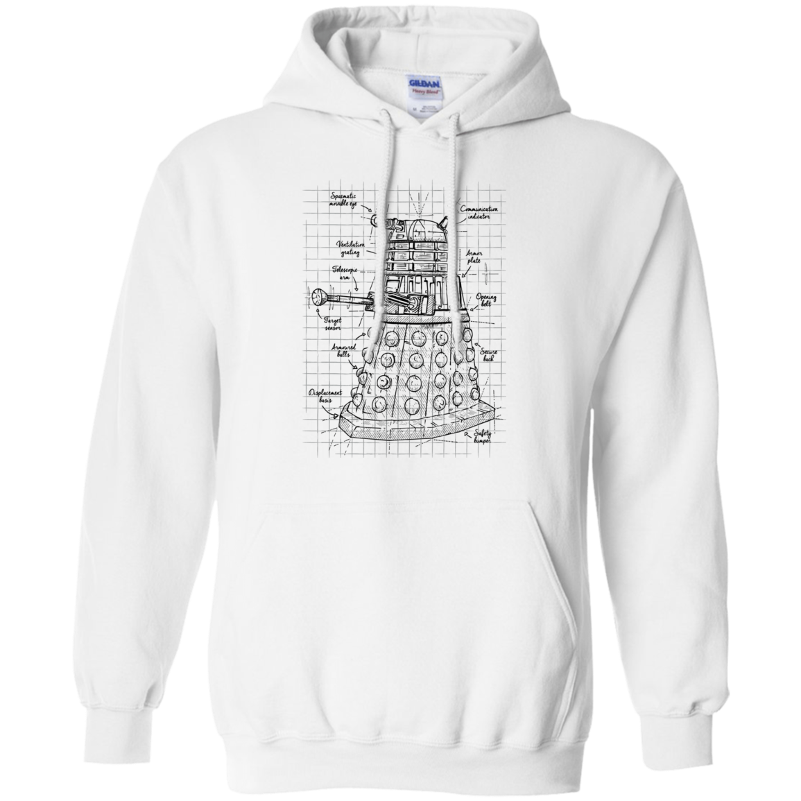 Dalek Plan Pullover Hoodie
