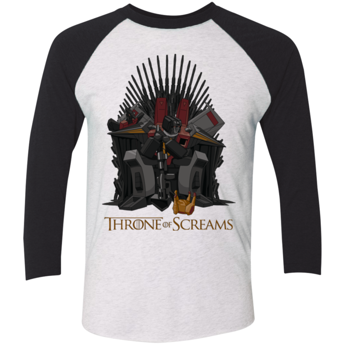 Throne Of Screams Men's Triblend 3/4 Sleeve