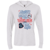 Dark Side of Life Triblend Long Sleeve Hoodie Tee