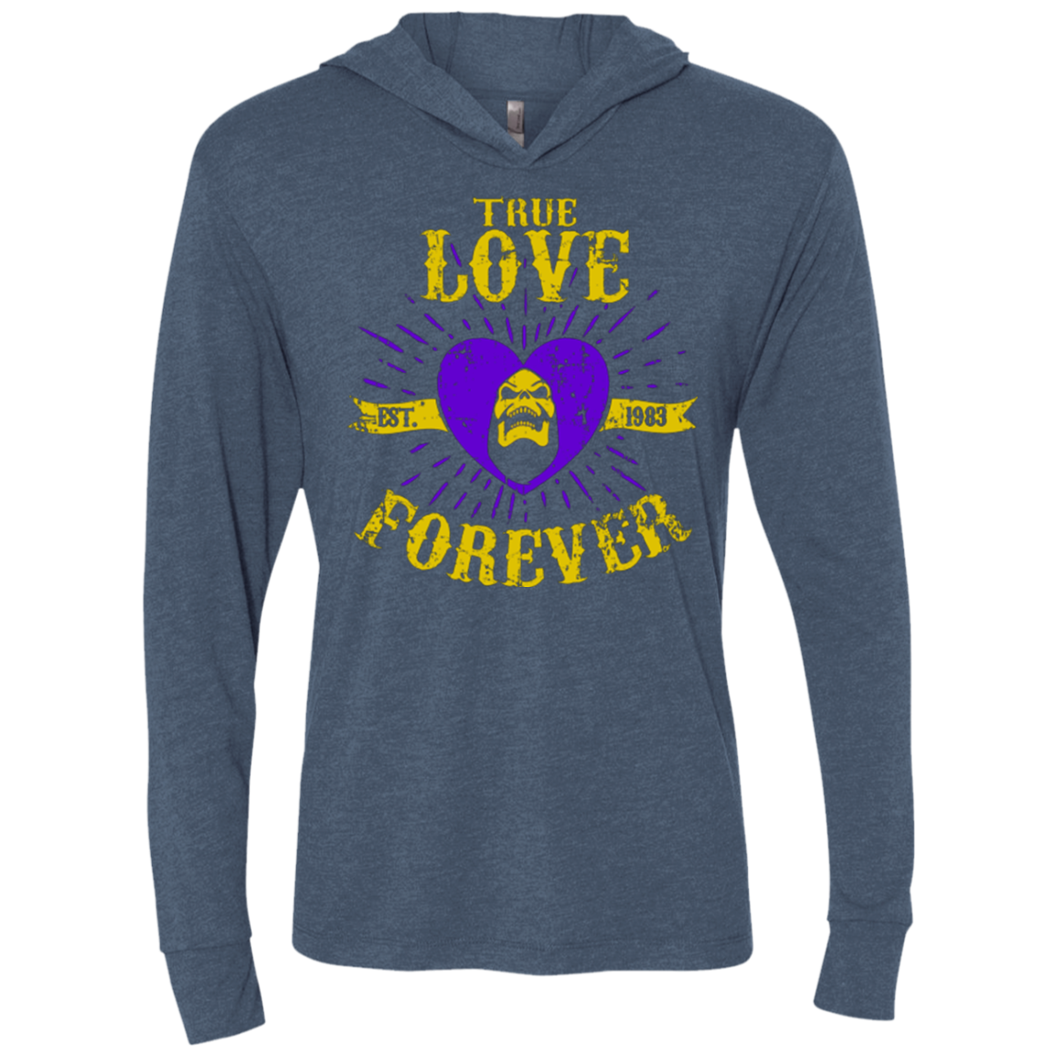True Love Forever Masters Triblend Long Sleeve Hoodie Tee