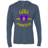 True Love Forever Masters Triblend Long Sleeve Hoodie Tee