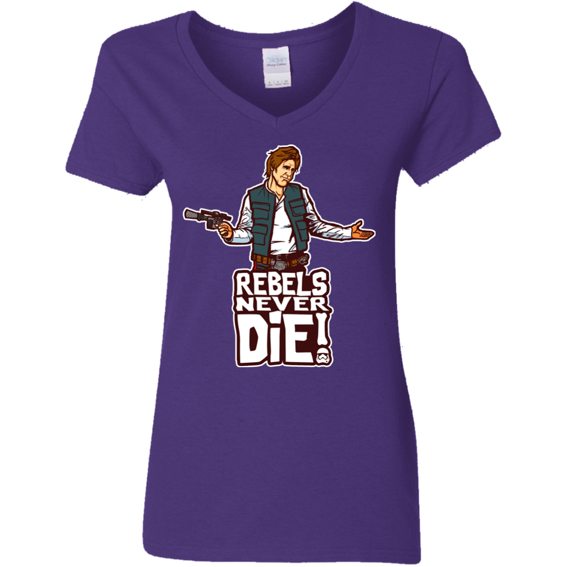 Rebels Never Die Women's V-Neck T-Shirt