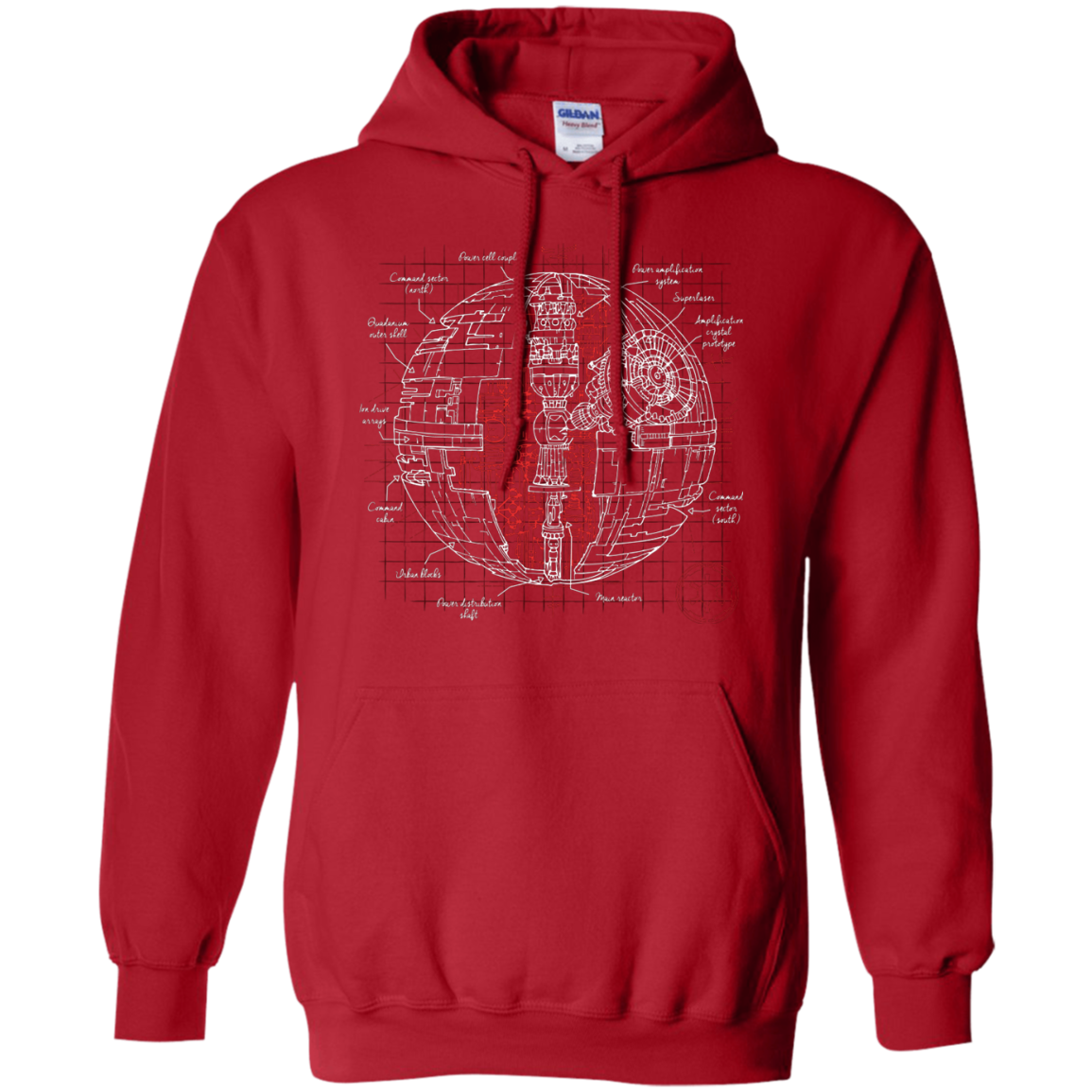Death Star Plan Pullover Hoodie