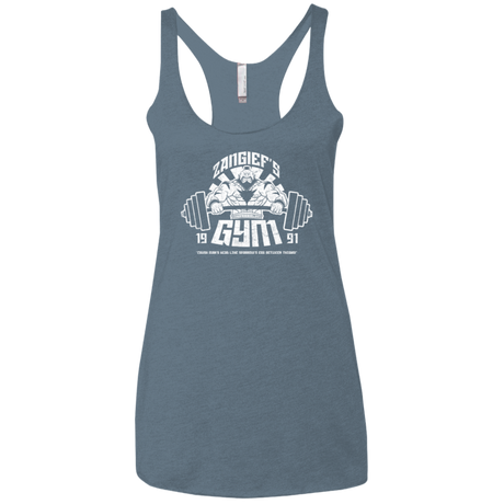 Zangief Gym Women's Triblend Racerback Tank