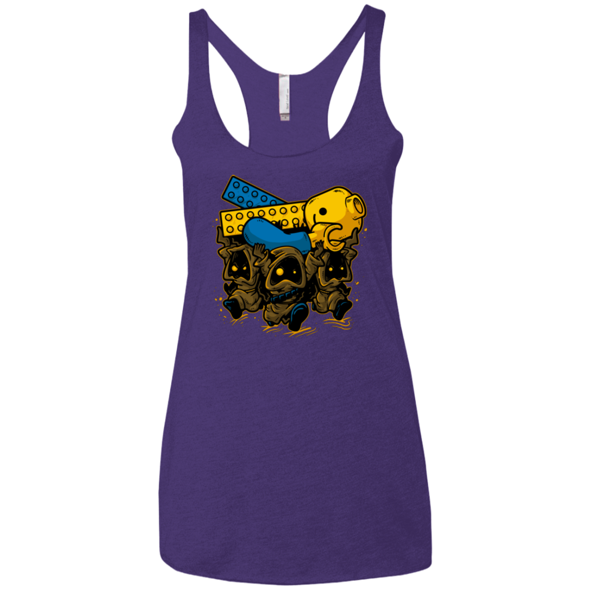 PLASTIC DEBRIS Women's Triblend Racerback Tank