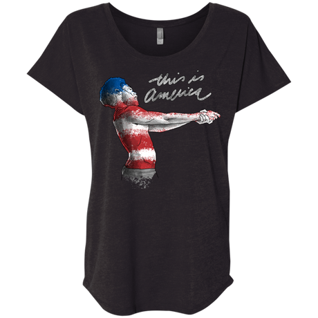 America Triblend Dolman Sleeve