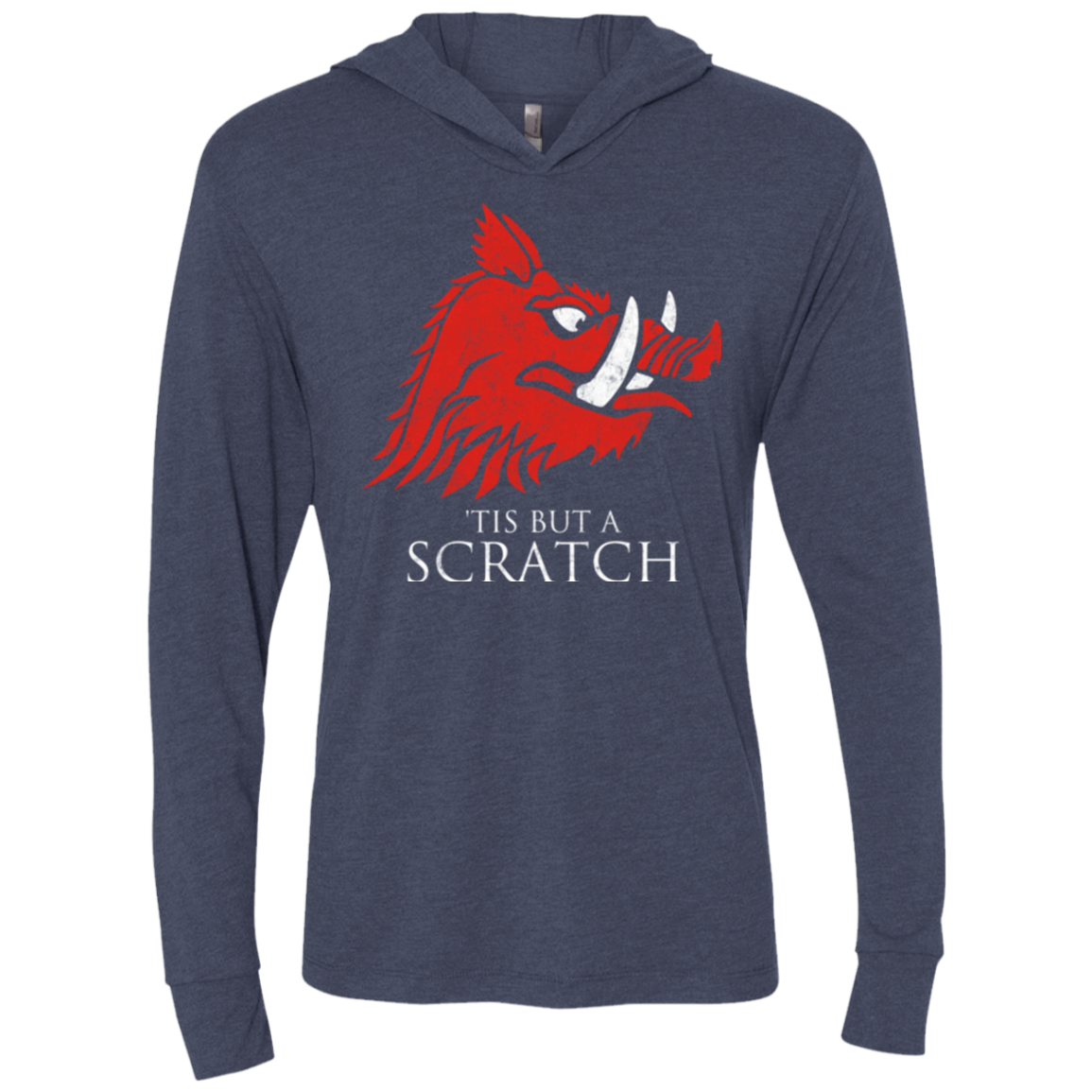 House Scratch Triblend Long Sleeve Hoodie Tee