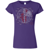 Death Star Plan Junior Slimmer-Fit T-Shirt