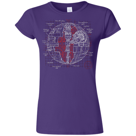 Death Star Plan Junior Slimmer-Fit T-Shirt