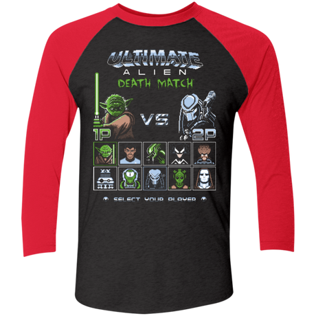 Ultimate alien deathmatch Men's Triblend 3/4 Sleeve