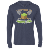 Everyday Shoveling Triblend Long Sleeve Hoodie Tee