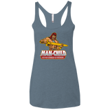 Man Child Women's Triblend Racerback Tank