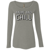 Anime and chill Women's Triblend Long Sleeve Shirt