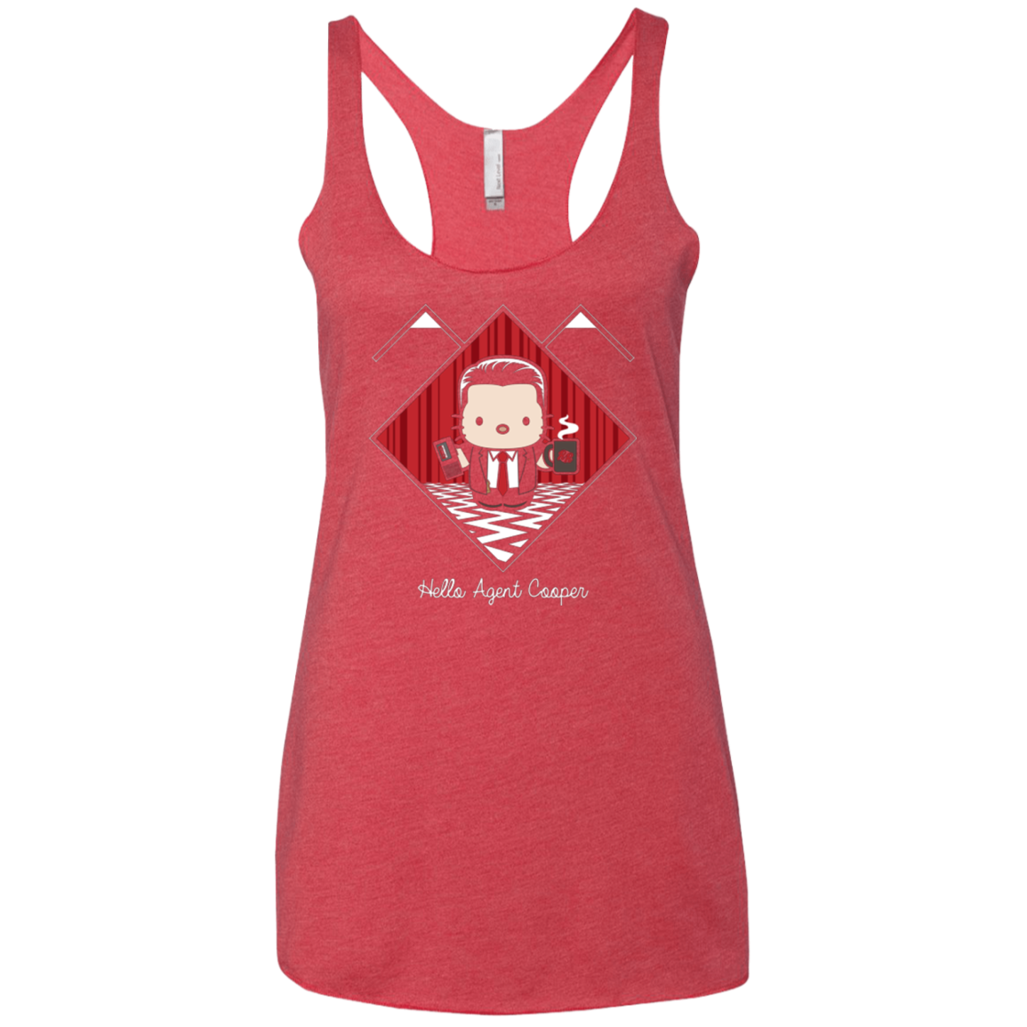 Hello Cooper Women's Triblend Racerback Tank