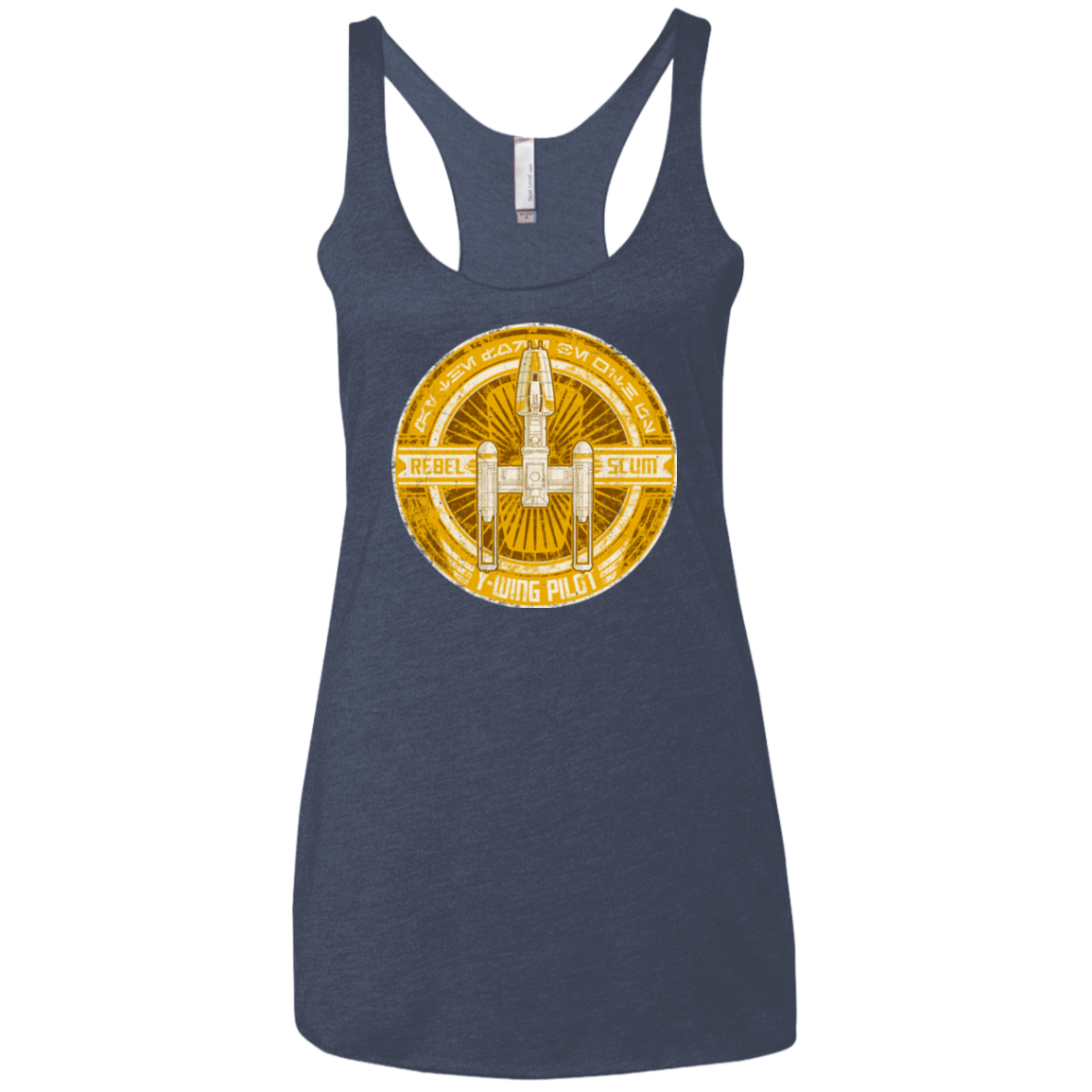 Y-Wing Scum Women's Triblend Racerback Tank