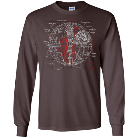 Death Star Plan Men's Long Sleeve T-Shirt