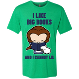 I Like Big Books Men's Triblend T-Shirt