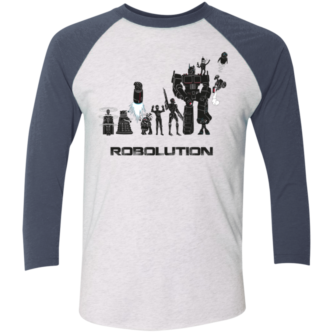 Robolution Men's Triblend 3/4 Sleeve