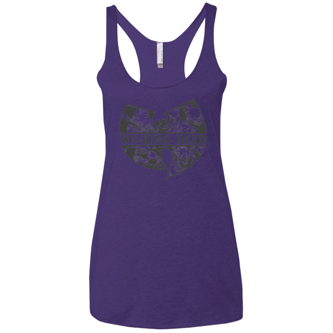 WU KING DEAD Women's Triblend Racerback Tank