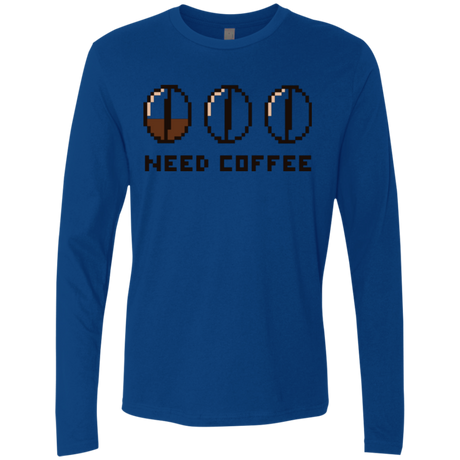 Need Coffee Men's Premium Long Sleeve