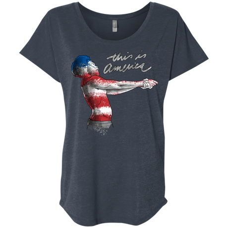 America Triblend Dolman Sleeve