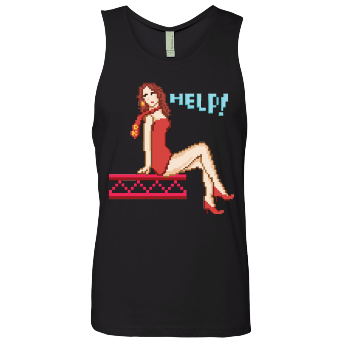 Pixel Pinup Pauline Men's Premium Tank Top