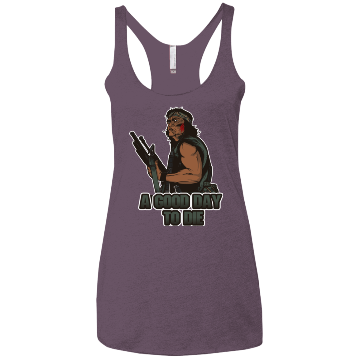 Good Day To Die Women's Triblend Racerback Tank