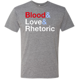 Blood Love Rhetoric Men's Triblend T-Shirt