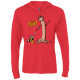 Groot Is Giving Triblend Long Sleeve Hoodie Tee